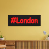 "#London" Cute Design. Bestel nu Canvas Afdruk (Insitu (Woonkamer))