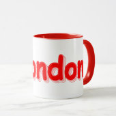 "#London" Cute Design. Bestel nu Mok (Voorkant rechts)