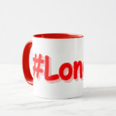 "#London" Cute Design. Bestel nu Mok (Voorkant links)