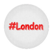 "#London" Cute Design. Bestel nu Snijplank (Voorkant)