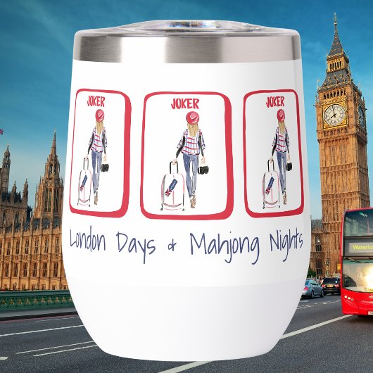 London Days & Mahjong Nights Gepersonaliseerd Cade