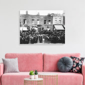 London Dock Strike, 1889 2 Canvas Afdruk (Insitu (Woonkamer))