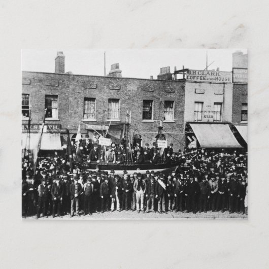 London Dock Strike, 1889 Briefkaart (Voorkant)