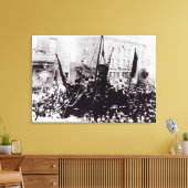 London Dock Strike, 1889 Canvas Afdruk (Insitu (Woonkamer))