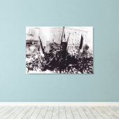 London Dock Strike, 1889 Canvas Afdruk (Insitu (Houten vloer))