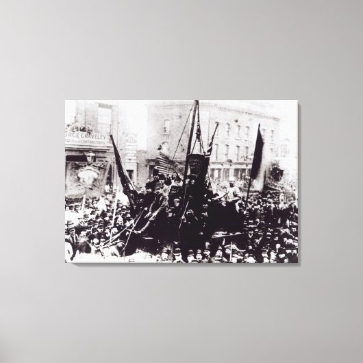 London Dock Strike, 1889 Canvas Afdruk (Voorkant)