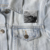 London Dock Strike, 1889 Vierkante Button 5,1 Cm (In situ)