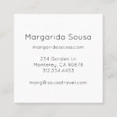 London Domes City England Fototoerisme Vierkante Visitekaartje (Achterkant)