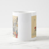 London Doodle Scene Grote Koffiekop (Voorkant)