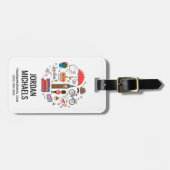 London Doodles Bagagelabel (Voorkant horizontaal)