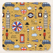London Doodles Kartonnen Onderzetters (Voorkant)