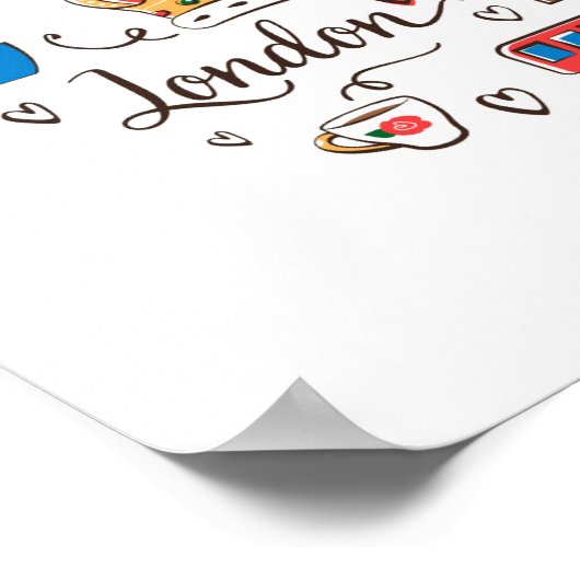 London Doodles Poster (Hoek)