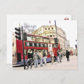 London Double Decker Bus Briefkaart (Voorkant / Achterkant)