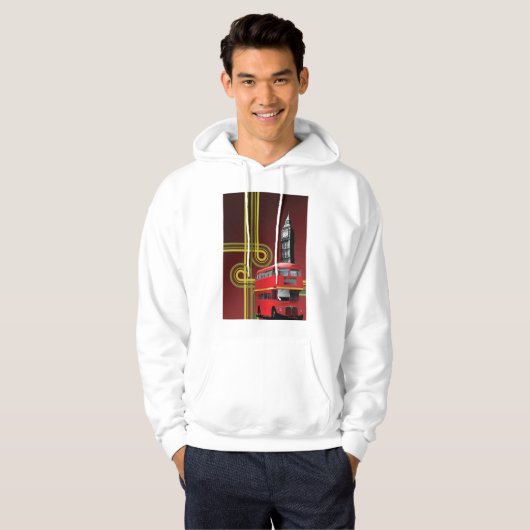 London Double Decker Bus Hoodie (Voorkant volledig)