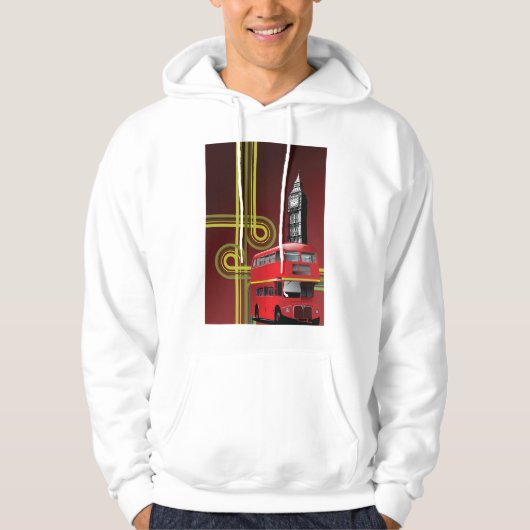 London Double Decker Bus Hoodie (Voorkant)
