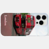 London Double-decker Bus met naam Case-Mate iPhone Case (Achterkant (horizontaal))