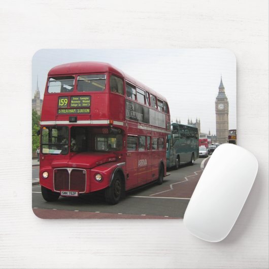 London Double-decker Bus Muismat (Met muis)