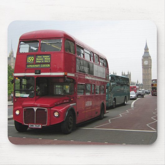 London Double-decker Bus Muismat (Voorkant)