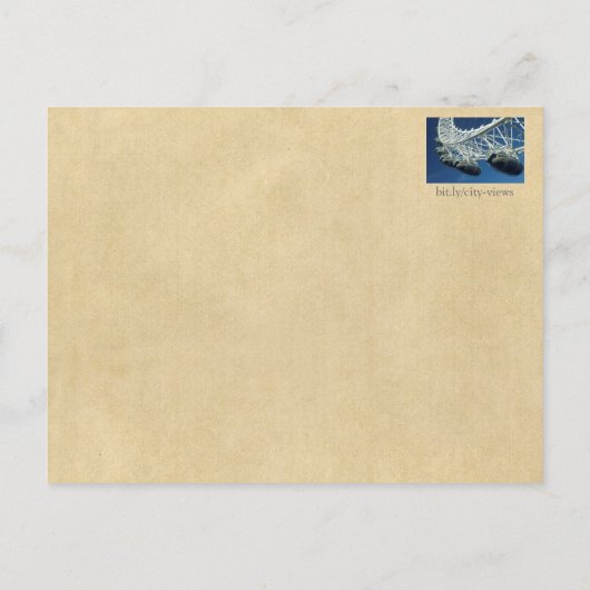 London Double-decker Bus Personalized Briefkaart (Achterkant)