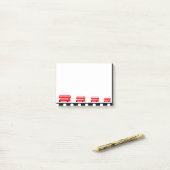 London Double Decker Bus, Rode tekening (kantoor) Post-it® Notes (Op bureau)