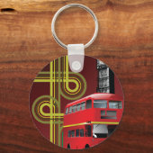 London Double Decker Bus Sleutelhanger (Voorkant)