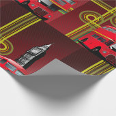 London Double Decker Bus Wrapping Paper Cadeaupapier