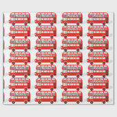 London Double Decker Cadeaupapier (Vlak)