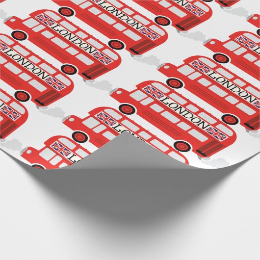 London Double Decker Cadeaupapier (Hoek)