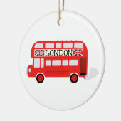 London Double Decker Keramisch Ornament (Links)