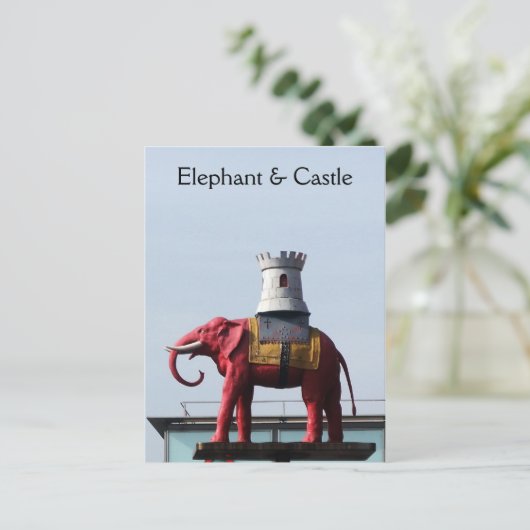London Elephant & Castle Briefkaart (Staand voorkant)