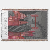 London Elevings by Night - Red Deken (Voorkant)
