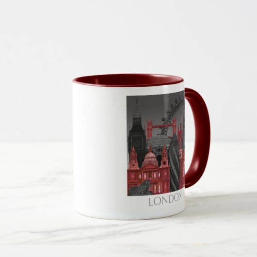 London Elevings by Night - Red Mok (Voorkant rechts)