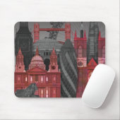 London Elevings by Night - Red Muismat (Met muis)