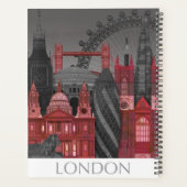 London Elevings by Night - Red Planner (Achterkant)