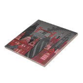 London Elevings by Night - Red Tegeltje (Zijkant)