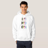 London en multicolores hoodie (Voorkant volledig)