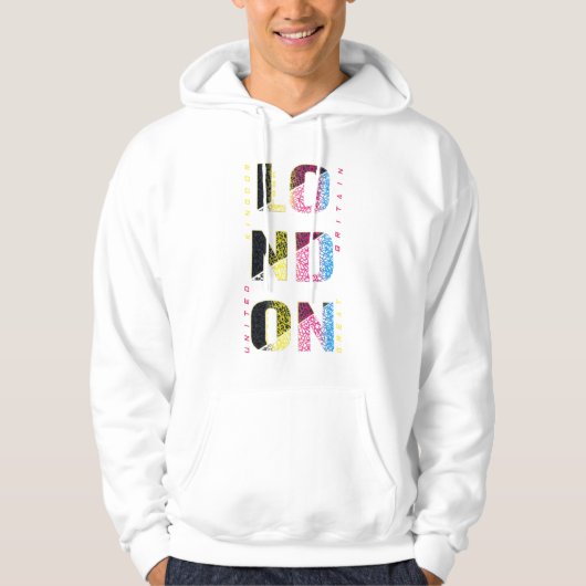 London en multicolores hoodie (Voorkant)
