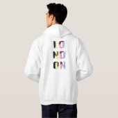 London en multicolores hoodie (Achterkant volledig)