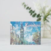 London Engeland retro toerisme Big Ben Briefkaart (Staand voorkant)