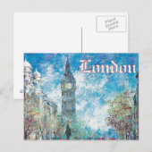 London Engeland retro toerisme Big Ben Briefkaart (Voorkant / Achterkant)