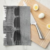London Engeland Skyline Etched Theedoek (Quarter Fold)