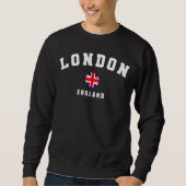 London England And British Flag Men's Sweatshirt  (Voorkant)