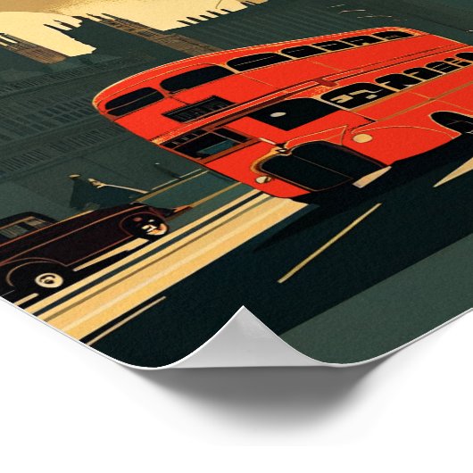 London England  Art Poster (Hoek)