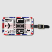 London England Bagagelabel (Voorkant (horizontaal))