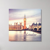 London England Big Ben Canvas Afdruk (Voorkant)
