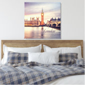 London England Big Ben Canvas Afdruk (Insitu (Slaapkamer))