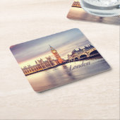 London England Big Ben Kartonnen Onderzetters (Schuin)