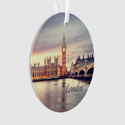 London England Big Ben Ornament (voorkant)