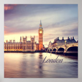 London England Big Ben Poster (Voorkant)