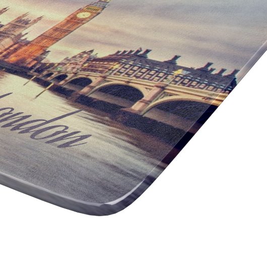 London England Big Ben Snijplank (Hoek)